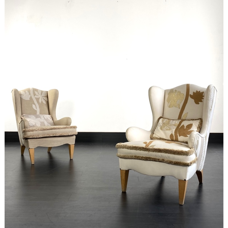 Due poltrone anni ‘80 Armchairs